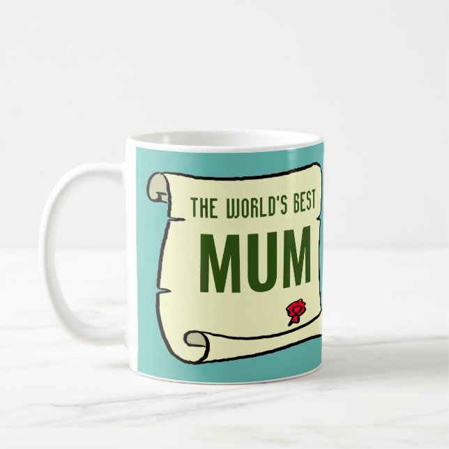Caneca De Café Presente para a melhor Mãe do mundo. (Esquerda)
