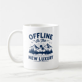 Caneca De Café Presente para Amante da Natureza Offline para Leit