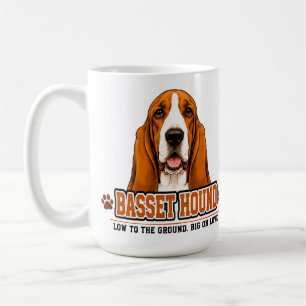 Caneca De Café 🐾 Presente para Amante de Basset Hound 🐾