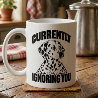 Caneca De Café Presente para Amante de Cachorro Puppy Dalmatiano 