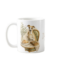 Presente para Amante de Café Whippet | Cão Elegant