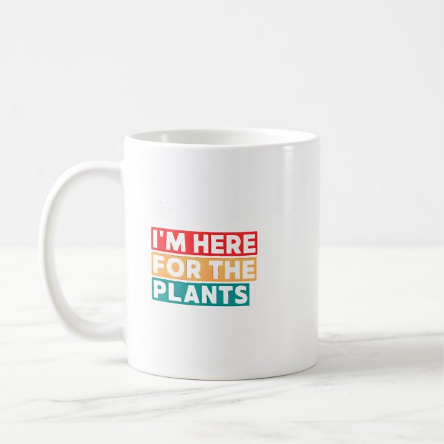 Caneca De Café Presente para Amante de Plantas (Esquerda)