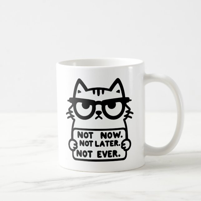 Caneca De Café Presente para amantes de gatos (Direita)