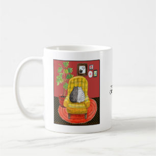Caneca De Café Presente para amantes de gatos pretos fofinhos e g