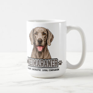 Caneca De Café 🐾 Presente para Amantes de Weimaraner 🐾