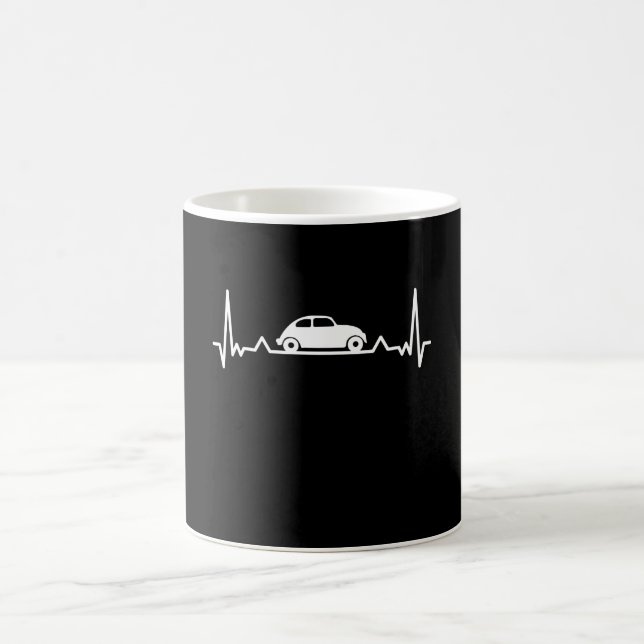 Caneca De Café Presente para automóveis com batimento cardíaco cl (Centro)