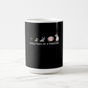 Caneca De Café Presente para cães  Evolução De Um Francês