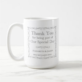 Caneca De Café Presente para Convidados de Casamento
