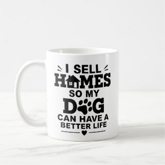 Caneca De Café Presente para Corretora Mãe de Cachorro Agente Imo