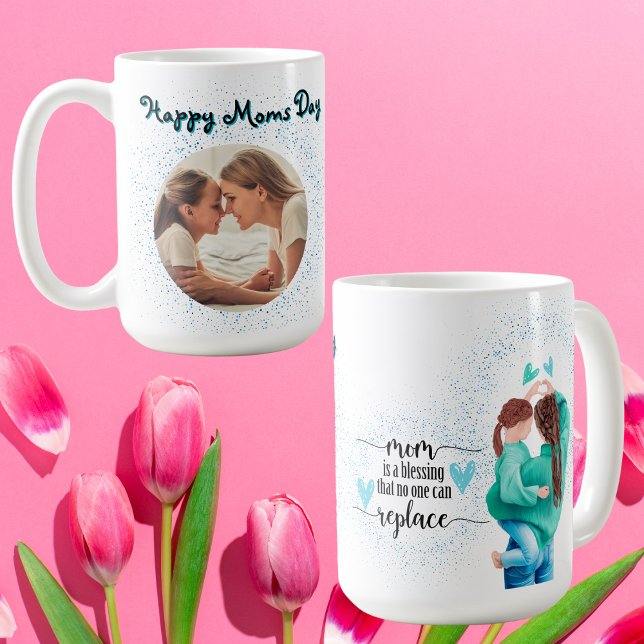 Caneca De Café Presente para Dia de as mães de Foto Feliz Dia do  (Criador carregado)