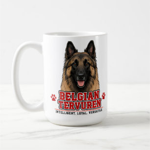 Caneca De Café 🐾 Presente para Dono de Tervuren Belga 🐾