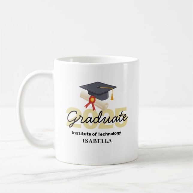 Caneca De Café Presente para graduação personalizada - Classe de  (Esquerda)