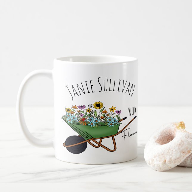 Caneca De Café Presente Para Jardineiros (Com Donut)
