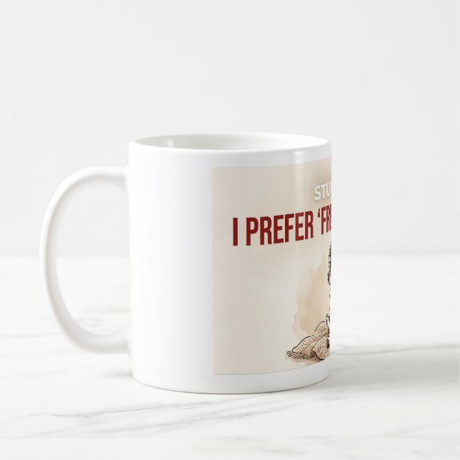 Caneca De Café Presente para Mãe de Cachorro Engraçada e Teimosa  (Esquerda)