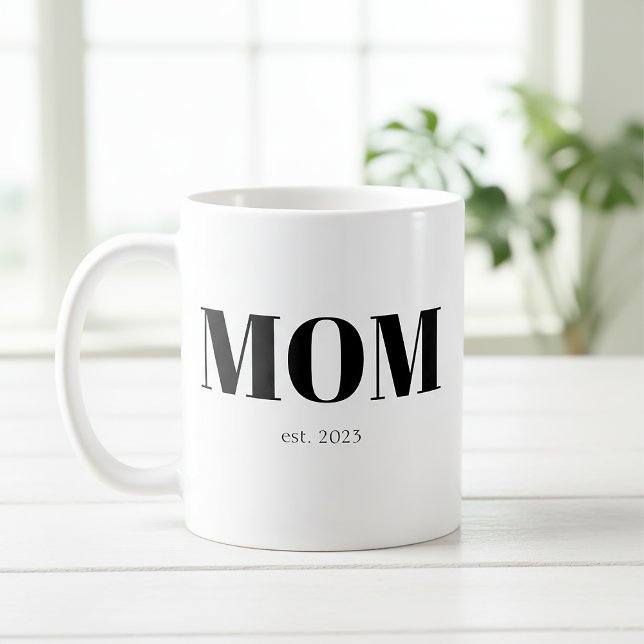 Caneca de Café Presente para Mãe Estabelecida (Criador carregado)