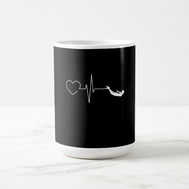 Caneca De Café Presente para Nadação de Pulsação para Nadadores (Centro)