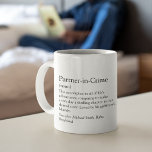 Caneca De Café Presente para Namorado de Fotografia do Partner In<br><div class="desc">Parceiro no Crime: Definição: O cúmplice de todas as aventuras da vida, conspirando para fazer de cada dia um capítulo emocionante na nossa história comum. Adicione seus nomes e qualquer outra personalização ao texto desta caneca personalizada para seu namorado. Você pode mudar cada palavra de texto e personalizá-lo para dizer...</div>