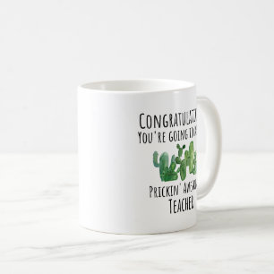 Caneca De Café Presente para novos Parabéns futuros de professor
