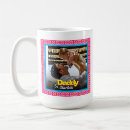 Caneca De Café Presente para o Pai - Dia de os pais de fotos pers