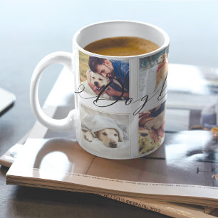 Caneca De Café Presente para Pai de Cão   Colagem de Ficheiros de