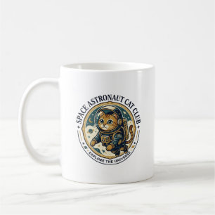 Caneca De Café Presente para Pai de Gato Astronauta Espacial - As