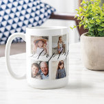 Caneca De Café Presente para Pop Pop | Colagem de Fotografias de<br><div class="desc">Envie um belo presente personalizado ao seu avô (Pop Pop) que ele vai apreciar para sempre. Foto personalizada especial da caneca de colagem de netos para mostrar suas próprias fotos e memórias da família especial. Nosso design apresenta um simples design de grade de colagem de 10 fotos com "Pop Pop"...</div>
