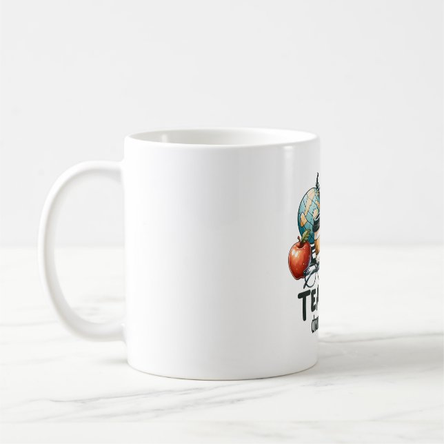 Caneca De Café Presente para Professor | Professores Mudam O Mund (Esquerda)