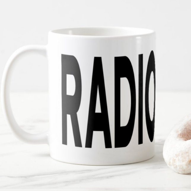 Caneca De Café Presente para Radiologista Tipografia Médico (Criador carregado)