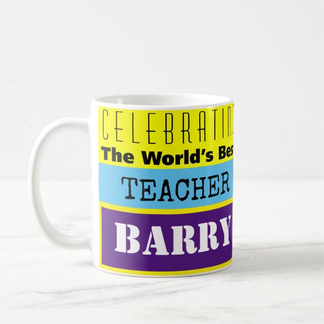 Caneca De Café Presente para um professor. Melhor Professora do M (Esquerda)