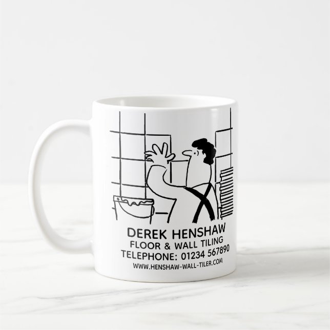Caneca De Café Presente para um tiler. Promocional comercial de i (Esquerda)
