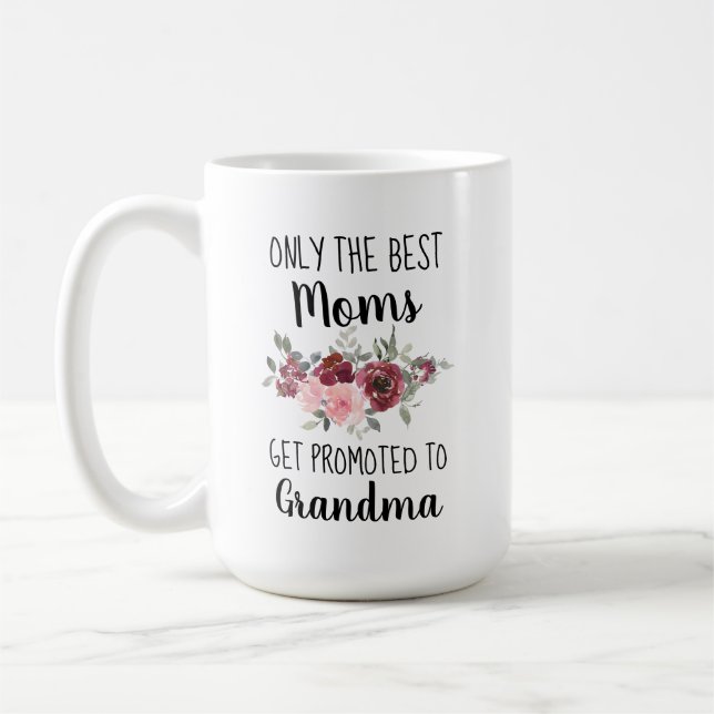 Caneca De Café Presente Para Vovó Adicionar Foto Personalizada Mu (Esquerda)