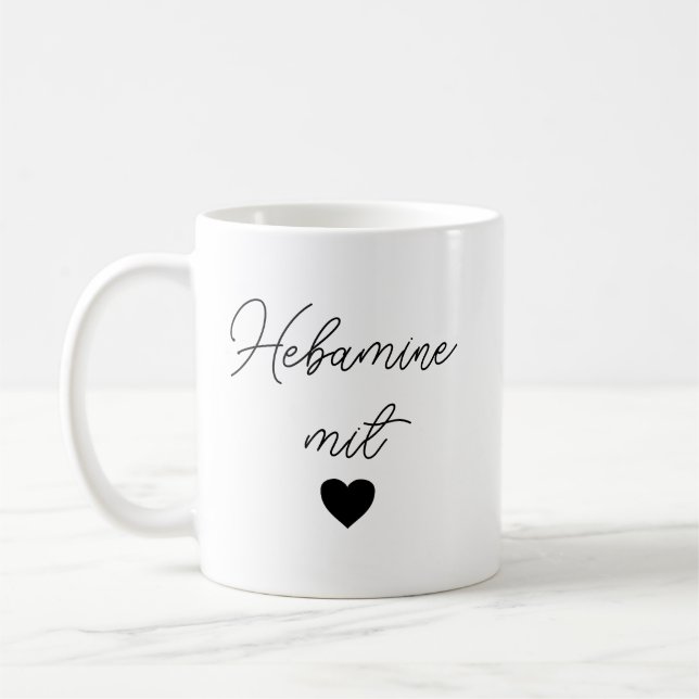 Caneca De Café Presente Parteira | Atenção e Agradecimento | (Esquerda)