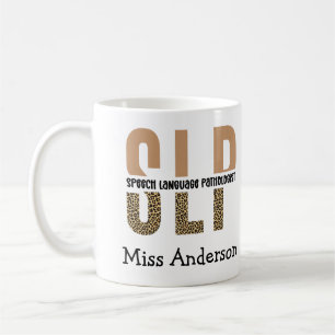Caneca De Café Presente patologista de língua de fala do SLP pers