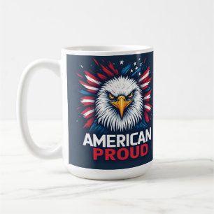 Caneca De Café Presente Patriótico Bandeira dos EUA Orgulho Ameri