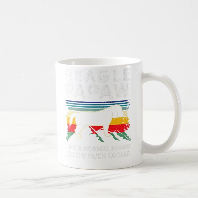 Caneca De Café Presente perfeito para o dono do cachorro beagle P (Direita)