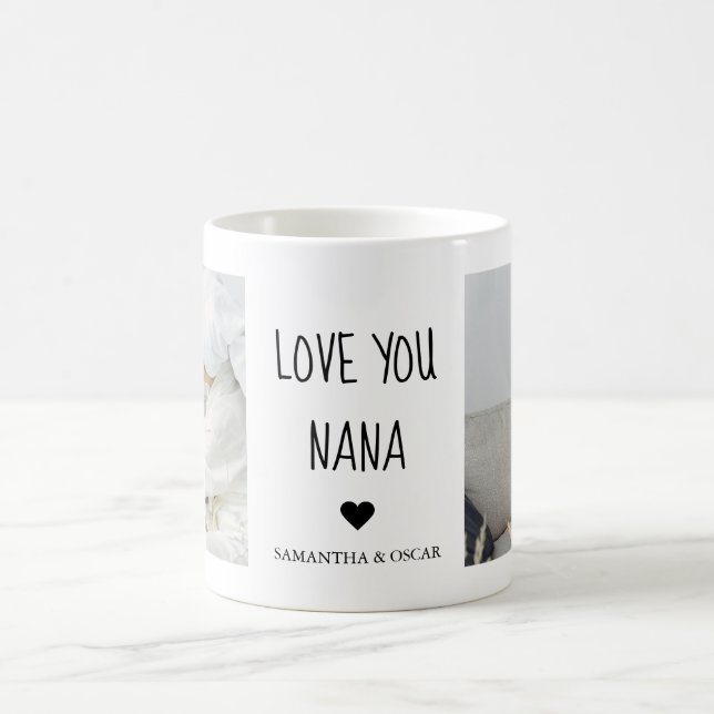 Caneca De Café Presente Personalizado Ama Você Nana | Foto Custom (Centro)