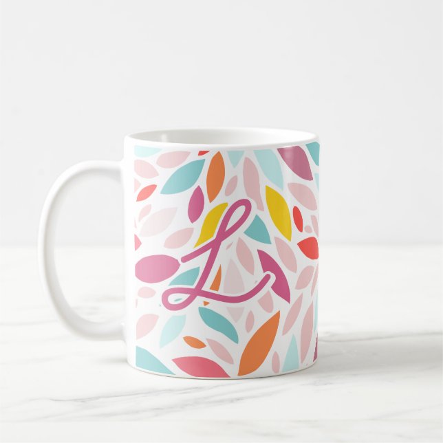 Caneca De Café Presente Personalizado Botânico Personalizado (Esquerda)