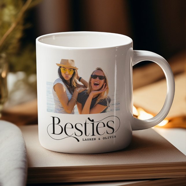 Caneca De Café Presente Personalizado com Foto e Nomes das Melhor (Criador carregado)