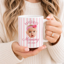 Presente Personalizado com Foto e Rosto Rosa para