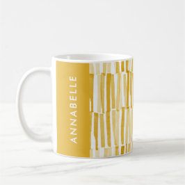 Caneca De Café Presente personalizado com padrão abstrato moderno