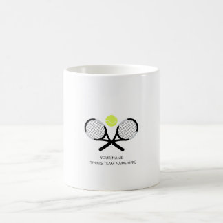 Caneca De Café Presente personalizado da equipe de Tênis