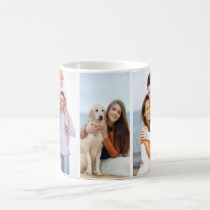 Caneca De Café Presente Personalizado de 3 Fotos Clássico de Mug 