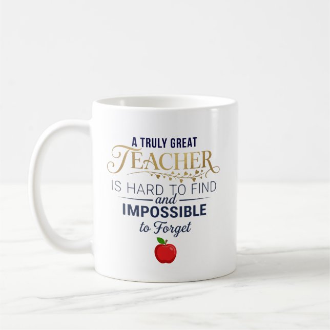 Caneca De Café Presente Personalizado de Agradecimento ao Profess (Esquerda)