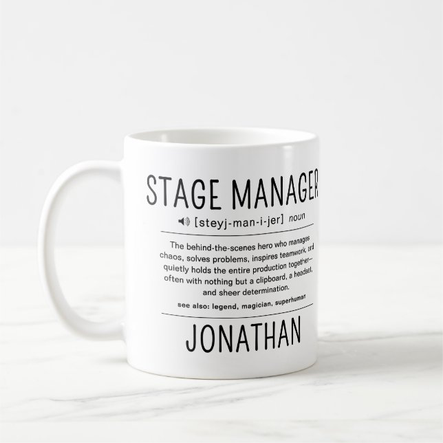 Caneca De Café Presente Personalizado de Agradecimento para Geren (Esquerda)