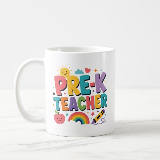 Caneca De Café Presente Personalizado de Agradecimento para Profe (Esquerda)
