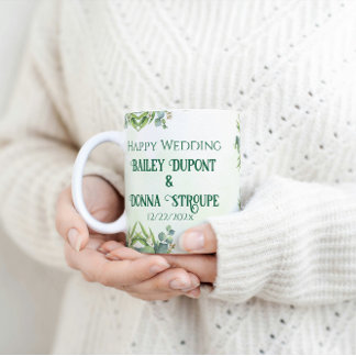 Caneca De Café Presente personalizado de aniversário de casamento