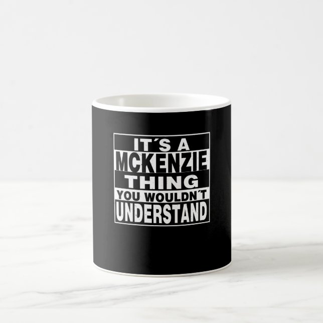 Caneca De Café Presente Personalizado de Apelido MCKENZIE (Centro)