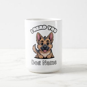 Caneca De Café Presente Personalizado de Cachorro Pastor Alemão '