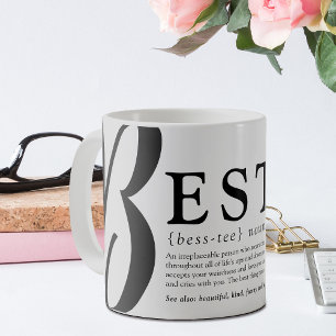 Caneca De Café Presente Personalizado de Definição de Melhor Amig