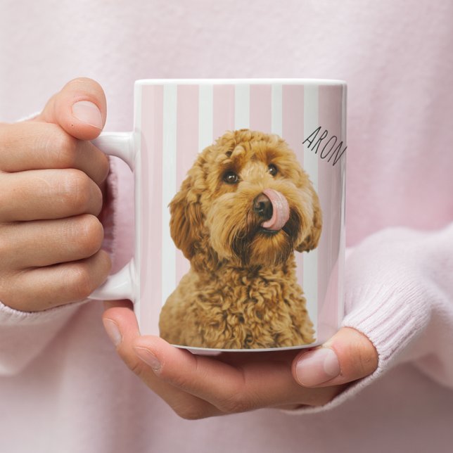 Caneca De Café Presente Personalizado de Foto de Cachorro para Am (Criador carregado)